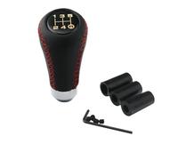 JOVERI Universal for Superb, Manual Shift Knob with Manual Transmission Gear Lever, Leather Gear Shift Knob Ball Gear Shift Knob(Red Line)