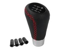 JOVERI Universal for Superb, Pu Leather Knob Manual Red Titch Car Tick Shifter Lever Handle Manual Transmission Fn179 Gear Shift Knob(Red)