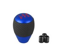 JOVERI Universal Leather&Aluminium Car Gear Shift Knob for Superb, for M8 M10 M12 Shift Lever Gear Level Knob Shift Head Gear Shift Knob(Blue)