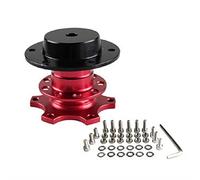 JOVERI Universal Steering Wheel Quick Release Hub Boss Kit Wheel Hub Adapter 6 Hole Steering Wheel Hub Steering Wheel Hub Adapter(Red)