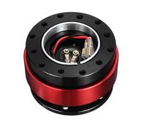 JOVERI Universal Steering Wheel Snap Off Quick Release Hub Adapter Boss Kit 6061 T6 Bittet Aluminum Steering Wheel Hub Adapter(Red)