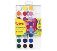 Jovi Watercolour Box, 24 Watercolours with Brush and Mixing Palette, 1 Piece (Pack of 1)