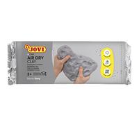 Jovi - Air Dry Modelling Clay Bar, No Baking Pottery Clay, Grey Colour, 1 kg, Non-Toxic and Gluten Free