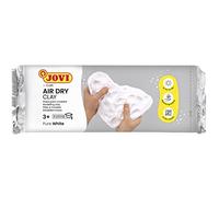 Jovi - Air Dry Modelling Clay Bar, No Baking Pottery Clay, White Colour, 1 kg, Non-Toxic and Gluten Free