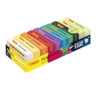 Jovi - Glow-in-The-Dark Coloured plasticine - Pack of 10 Tablets of 50 g, 8 Basic Colours + 2 Phosphorescent, Non-Toxic, Jovi Vegetable plasticine Children from 3 Years (70/10G)