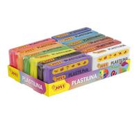 Jovi - Modelling Clay, 12 Bars of 50 g, 8 Basic Colours + 4 Neon