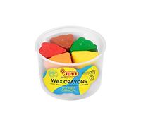 Jovi - MY FIRST CRAYON Ergonomic Waxes for Kids - 30 Waxes in 10 Assorted Colours for Creative Learning, Bear Shape, Heavy Duty (943)