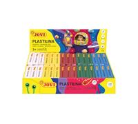 Jovi - Plasticine Box of 30 50 g Non-drying Modelling Clay Bars in 6 Basic Colours, Vegetable base, Non-toxic and Gluten Free