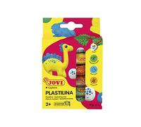 Jovi Plastilina Reusable Non-Drying Modeling Clay; .5 oz. Rolls, Set of 6 Colors, Perfect for Arts and Crafts Projects