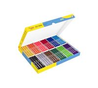 Jovi Thick Felt Tip Pens 5.8mm Washable Push Resistant Tip Bulk Pack of 96