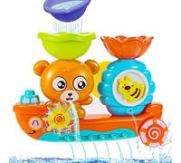Jovicos Bath Toys for Toddler, Bear Bathtub Toy for Babies, Baby Bath Toys for Boys Girls Gifts, Toddler Toys Bath Time Shower Sensory Toys for Baby Girls Boys