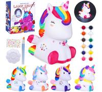 Jovicos Craft Kits for Kids, Paint Your Own Unicorn Lamp Kids Painting Set for Girls, DIY Creative Craft Activities Toys for Age 5 6 7 8 9 10 11 12 Year Old, Christmas Birthday Gifts