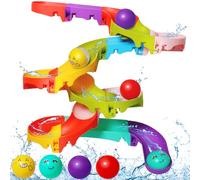 Jovicos Kids Bath Toys, Track Game Shower Water Toys, DIY Slide Track Bath Toys with Suction Cups, Bathtub Toys for Kids Bath Time, Gift for for 3 4 5 6 Year Olds Boys Girls
