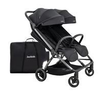 JoviKids Ayla Twin Pushchair - Lightweight Double Stroller with Compact Fold Bla