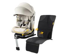 Jovikids Ranger 2 i-Size 360 Rotating Car Seat with ISOFIX | 40-150cm Rear-Facing All-in-One 360° Swivel, Adjustable Headrest/Recline, Side Protection for Infant to Toddler (Beige)