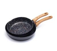 Jovire Nonstick Frying Pan (Black, 24cm+28cm)