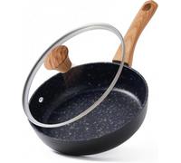 Jovire Nonstick Frying Pan (Black, 24cm+Lid)