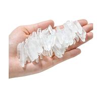 Jovivi 0.5 lb Bulk Natural Raw Rough Clear Crystal Quartz Points Shards 14-20 Piece Average 25mm-75mm