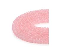 JOVIVI 8 * 5mm Rose Quartz Crystal Gemstone Beads for Bracelet Jewelry Making,70-76Pcs Natural Pink Stone Loose Craft Beads for Crafting DIY Bracelet Necklace Jewellery