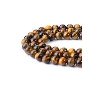 JOVIVI 8mm Tiger Eye Crystal Beads for Jewelry Making,96Pcs Tigers Eye Craft Beads for Crafting Natural Round Stone Loose Gemstone Beads for Jewellery Making Bracelet Necklace DIY
