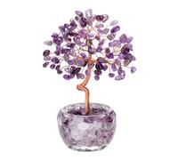Jovivi Amethyst Crystal Tree Healing Crystal Tree of life Spiritual Gifts for Women home decor,Purple Crystals and Gemstones Good Luck Gifts For Positive Energy Women Mum Birthday House Warming Gift