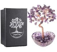 JOVIVI Amethyst Crystal Tree of life Gifts for Women Mum Christmas Birthday,Gemstone Tree Purple Home Room Decor,Healing Crystals Positive Energy Good Luck Spiritual Gifts for Women