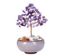JOVIVI Amethyst Crystal Tree of Life,Healing Crystals Tree Gemstones for Positive Energy Spiritual Gifts Purple Home Room Decor,Birthday Good Luck Gifts for Women Mum