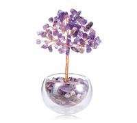 Jovivi Amethyst Crystal Tree Purple Healing Crystals Tree of life Ornaments for the home Decor,Gemstones Spiritual Gifts for Women Presents