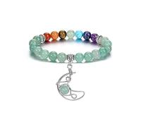 Jovivi Chakra Bracelets for Women Healing Crystal Bracelet Natural Green Aventurine Gemstone Beaded Bracelet Jewellery Crystal Gifts Women Mum Birthday Christmas