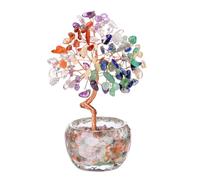 Jovivi Chakra Crystal Tree Healing Crystal Tree of Life Spiritual Gifts for Women Home Decor,Crystals Gemstones Trees Good Luck gifts for Positive Energy House Warming New Home