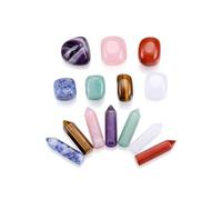 JOVIVI Chakra Crystals and Gemstones Gifts,Healing Crystals Set with 7 Chakra Tumbled Stones,Chakras Crystal Points Wand Spiritual Gifts for Christmas Stocking Fillers Women Beginners Meditation