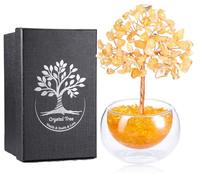 Jovivi Citrine Crystal Tree of life Gifts for Women Christmas Home Table Decor,Healing Crystals Gemstone Tree Spiritual Gifts for Women Mum Birthday