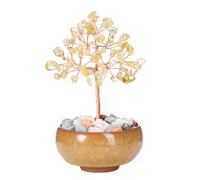 JOVIVI Citrine Crystal Tree of Life,Healing Crystals Tree Gemstones for Positive Energy Spiritual Gifts Home Room Decor,Birthday Good Luck Gifts for Women Mum