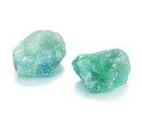 JOVIVI Fluorite Crystal,2pc 1.57"-2.17" Large Green Fluorite Raw Crystals Stones,Natural Healing Crystals Gemstones Rock Rough Stone for Crystal Lovers Reiki Spiritual Gifts