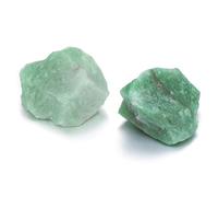 JOVIVI Green Aventurine Crystal,2pc 1.57"-2.17" Large Green Aventurine Raw Crystals Stones,Natural Healing Crystals Gemstones Rock Rough Stone for Crystal Lovers Reiki Spiritual Gifts