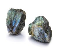 JOVIVI Labradorite,2pc 1.57"-2.17" Large Raw Labradorite Crystals Stones,Natural Healing Crystals Gemstones Rock Rough Stone for Crystal Lovers Reiki Spiritual Gifts
