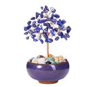 JOVIVI Lapis Lazuli Crystal Tree of Life,Healing Crystals Tree Gemstones for Positive Energy Spiritual Gifts Home Room Decor,Birthday Good Luck Gifts for Women Mum