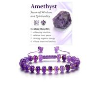 Jovivi Natural Stone Healing Crystal Beaded Bracelets for Women,Colorful Gemstone Friendship Bracelet Jewellery,Best friend Birthday Gifts for Women Girls Graduation Christmas Presents for Her