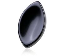 JOVIVI Obsidian Crystal Thumb Worry Stone - Natural Polished Palm Stone for Anxiety Relief & Mindfulness - Calming Healing Crystal Gift for Women & Men