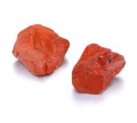 JOVIVI Red Crystal,2pc 1.57"-2.17" Large Red Jasper Raw Crystals Stones,Natural Healing Crystals Gemstones Rock Rough Stone for Crystal Lovers Reiki Spiritual Gifts