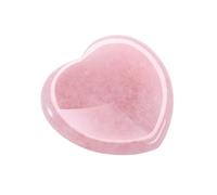 JOVIVI Rose Quartz Crystal Heart Thumb Worry Stone,Healing Crystals Gemstones,Natural Pocket Palm Stones for Anxiety Relief, Mindfulness Crystal Gifts for Women, Valentines Day Small Gifts for Her