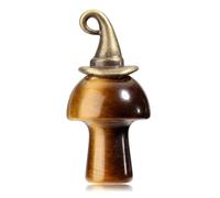 Jovivi Tiger Eye Crystal Witch Ghost Figurine Gothic Witchy Gifts for Women,1.2" Natural Gemstone Healing Crystal Gifts Halloween Decorations Home Room Table Decor for Women