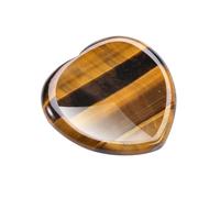 JOVIVI Tigers Eye Crystal Heart Thumb Worry Stone,Healing Crystals Gemstones,Natural Pocket Palm Stones for Anxiety Relief, Mindfulness Crystal Gifts for Women, Valentines Day Small Gifts for Her
