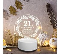 JOVMUND 21st Birthday Gifts for Her and Him, Engraved Led Light Ideas