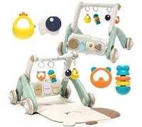 Jovow 2 in 1 Baby Gym with Walker (White)