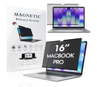 Jovpenx Anti-Spy Removable Shield for MacBook Pro 16 (2021-2026 M1-M5), Magnetic Privacy Filter with 180° Wide Privacy, Ideal for Co-Working Space & Airport