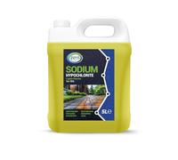 JOVS Sodium Hypochlorite 5 Litre - High Strength (14-15%) Driveway & Patio Cleaner - Concrete, Brick, Slab, UPVC, Roof & Fence Cleaner - Black Spot, Oil Stain & Odour Remover - Bleaching Agent