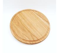 JOWE Round Wooden Kitchen Chopping Board in Oak | Oak Wooden Snack Board 25x25 cm | Round, 1 Piece