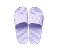 JoWebb Unisex Slip On Slippers for Women/Men, Flat Slide Sandals Shower Sandals, Flip Flops for Indoor Home Garden Bathroom Poolside Purple