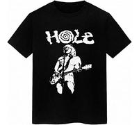 Jowett Hole Band Courtney Love Short Sleeve Cotton Black T-Shirt S